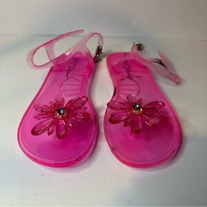 NWD Betsey Johnson Sarai Jelly Sandals Womens sz 36